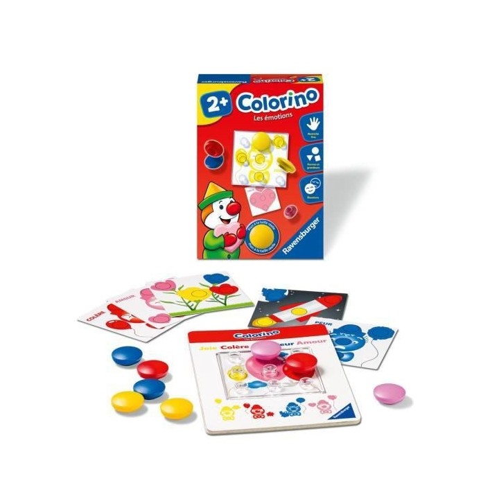 Colorino Les émotions - Jeu éducatif - Apprentissage des couleurs -