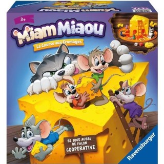 Miam Miaou - Ravensburger - La course aux fromages - Jeu de societe En