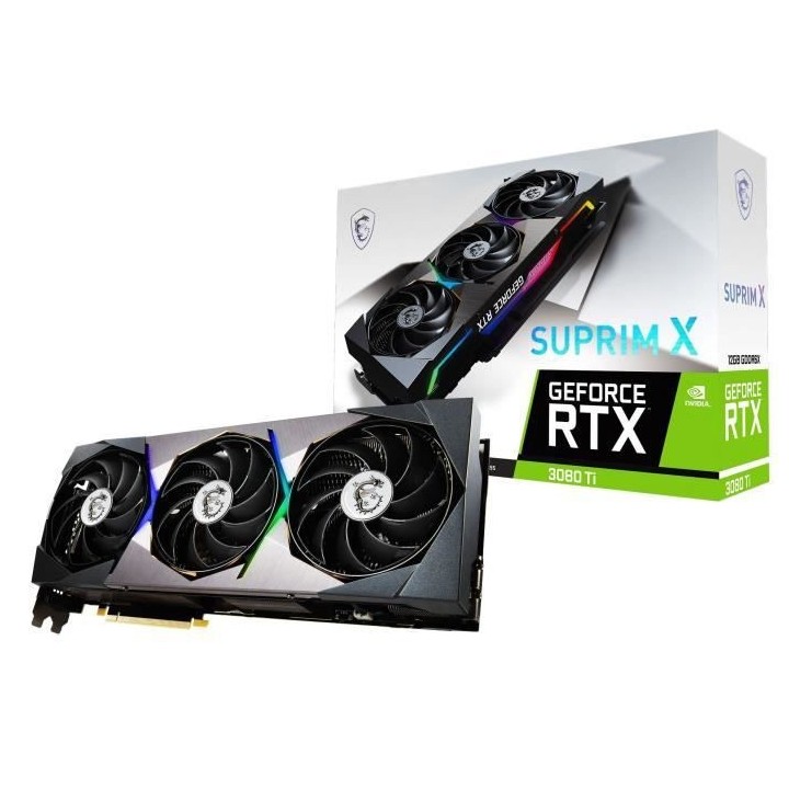 MSI GeForce RTX 3080 Ti SUPRIM X - 12 Go LHR (912-V389-070)