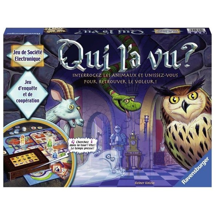 Qui l'a vu ? - Ravensburger - Jeu de société enfant - Jeu interactif