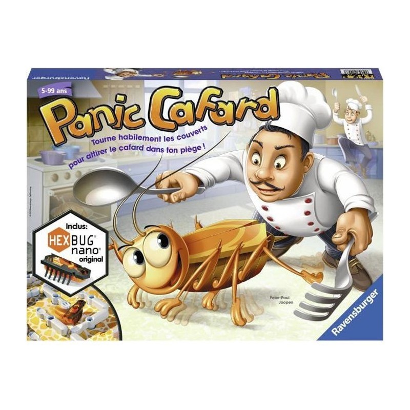 Panic Cafard - Ravensburger - Jeu de société enfant - Jeu d'action et de rapidité - 2 a 4 joueurs - Des 5 ans