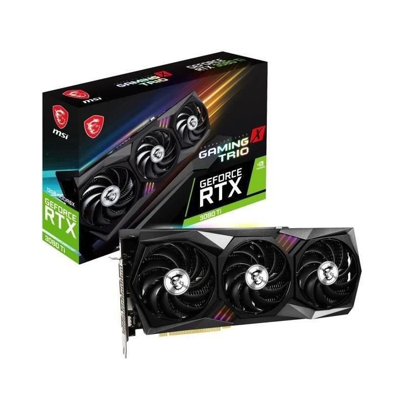 MSI - Carte Graphique GeForce RTX 3080 Ti GAMING X TRIO - 12Go LHR