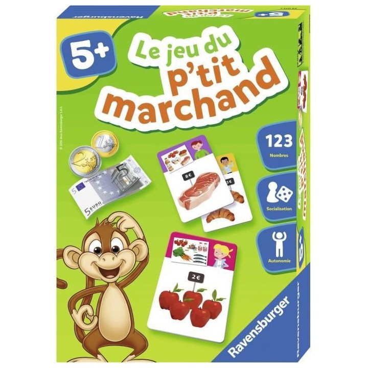 Le jeu du p'tit marchand - Jeu éducatif - Acheter et vendre - Initiat