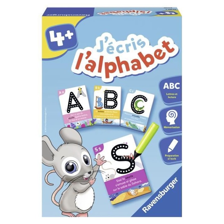 J'écris l'alphabet - Jeu éducatif - Préparation a l'écriture - Rav
