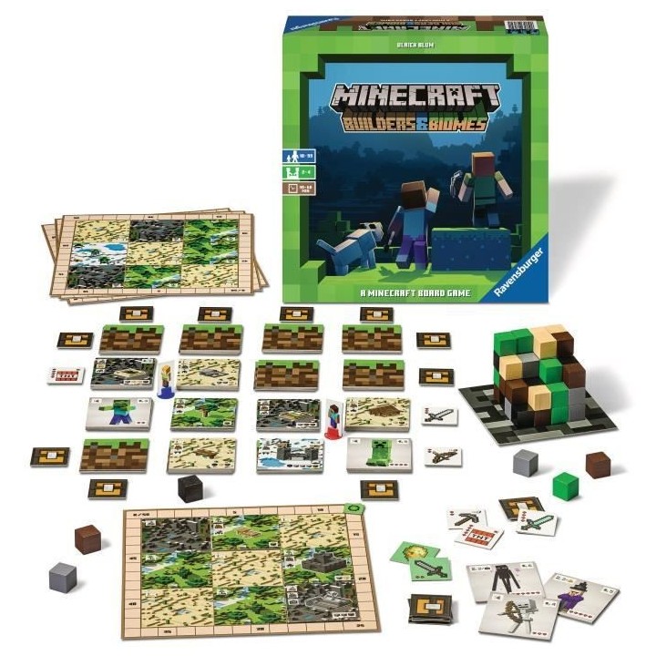 MINECRAFT Builders & Biomes Le jeu - Ravensburger - Jeu de stratégie
