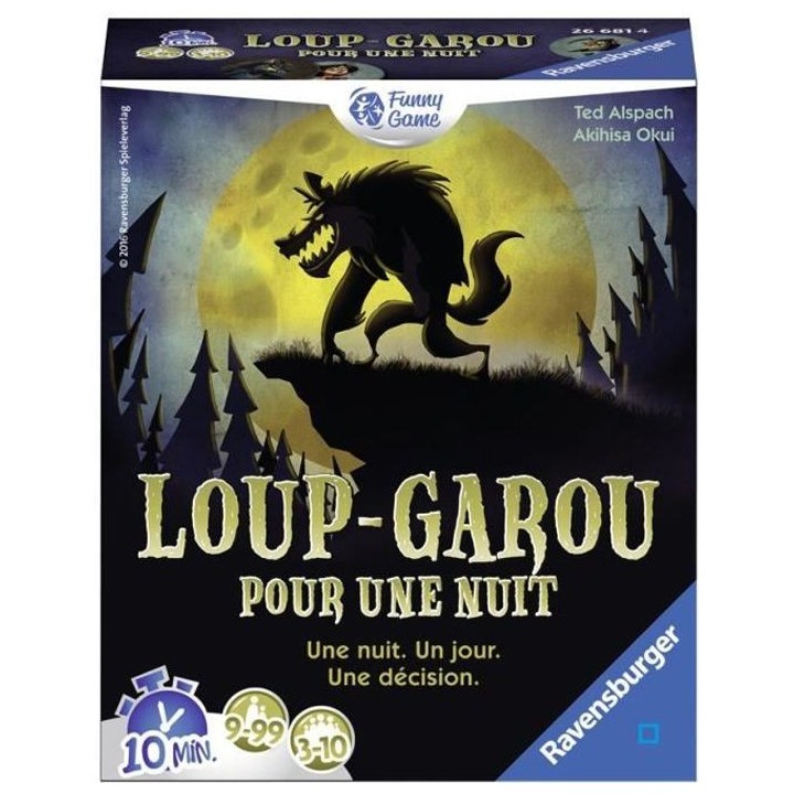 Loup Garou pour une Nuit - Ravensburger - Jeu d'ambiance Enfants et Ad