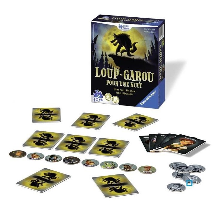 Loup Garou pour une Nuit - Ravensburger - Jeu d'ambiance Enfants et Ad