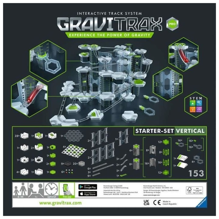 Circuit de bille Ravensburger 26832 GraviTrax PRO Kit de démarrage Ve