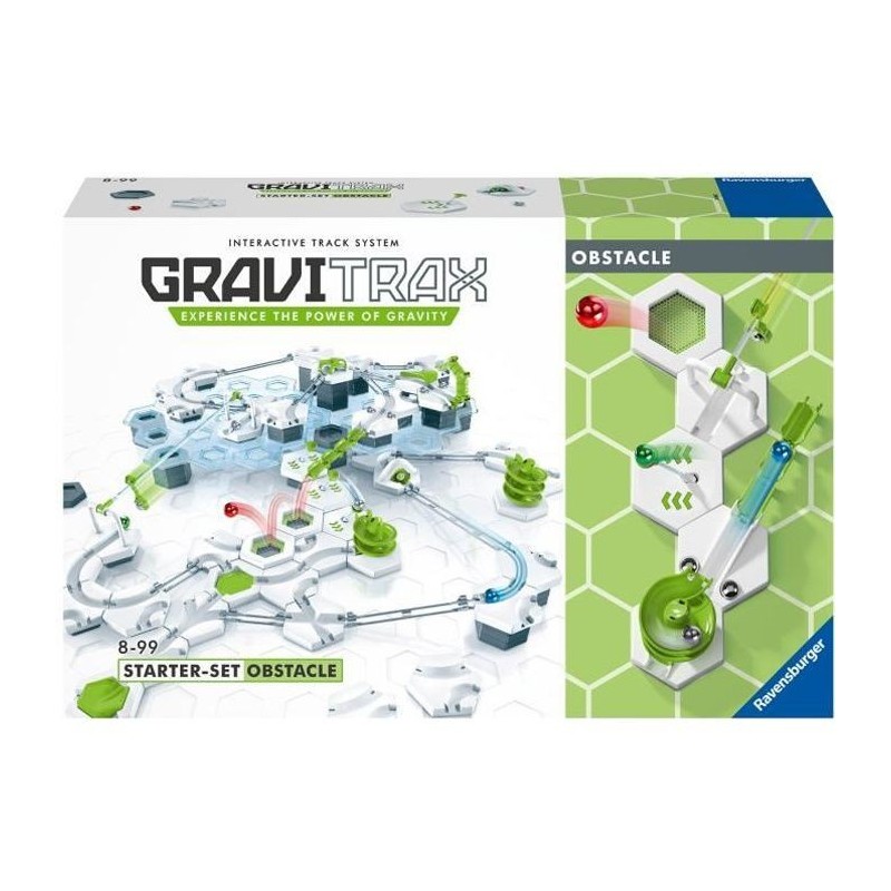 GraviTrax Starter Set Obstacle - Jeu de construction STEM - Circuit de billes créatif - Ravensburger - 175 pieces - des 8 ans