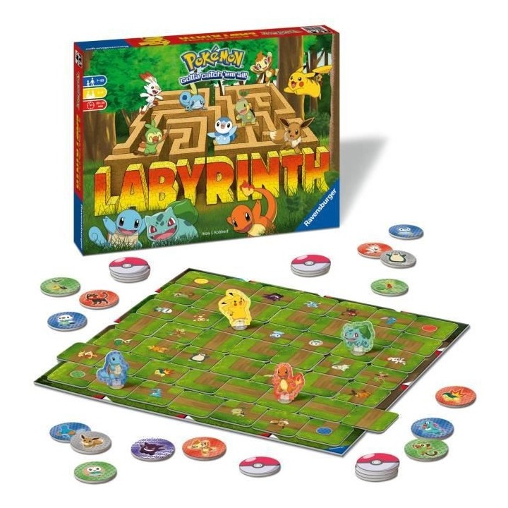 POKEMON Labyrinthe - Ravensburger - Jeu de société famille - Chasse