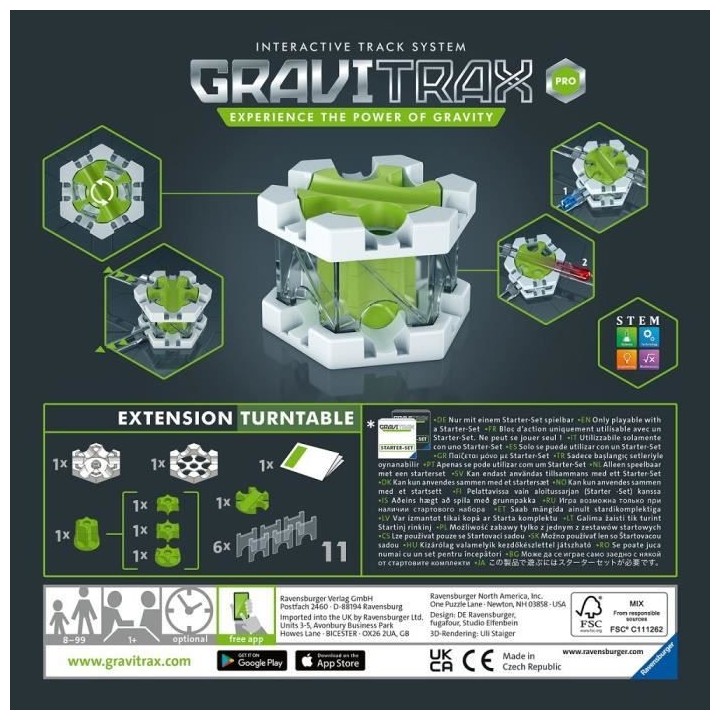 GraviTrax PRO Bloc d'action Turntable - Jeu de construction STEM - Cir