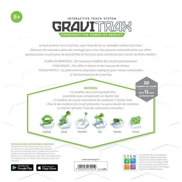 Livre GraviTrax - 110 pages d'astuces et défis - Jeu de construction