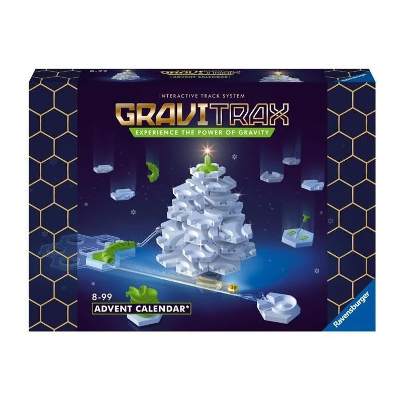 GraviTrax Calendrier de l'Avent - Jeu de construction STEM - Circuit de billes créatif - Ravensburger - des 8 ans