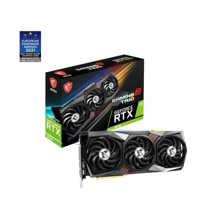 Carte Graphique - MSI - GeForce RTX 3080 GAMING Z TRIO 10G LHR - 10 Go