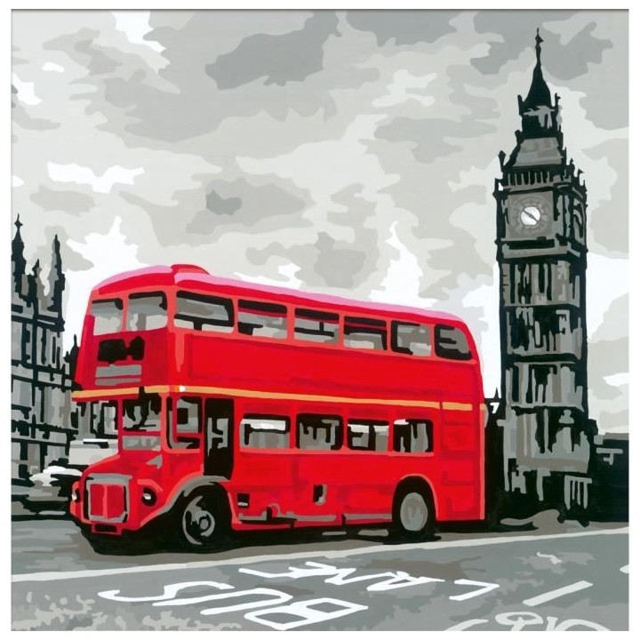 CreArt - carré - Londres - Ravensburger - Coffret complet - Peinture