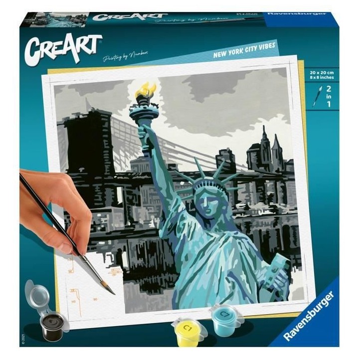 CreArt - carré - New York City - Ravensburger - Coffret complet - Pei
