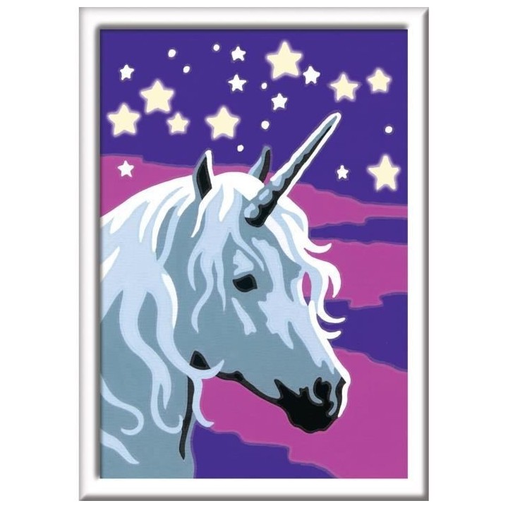 Numéro d'art - mini - Licorne scintillante
