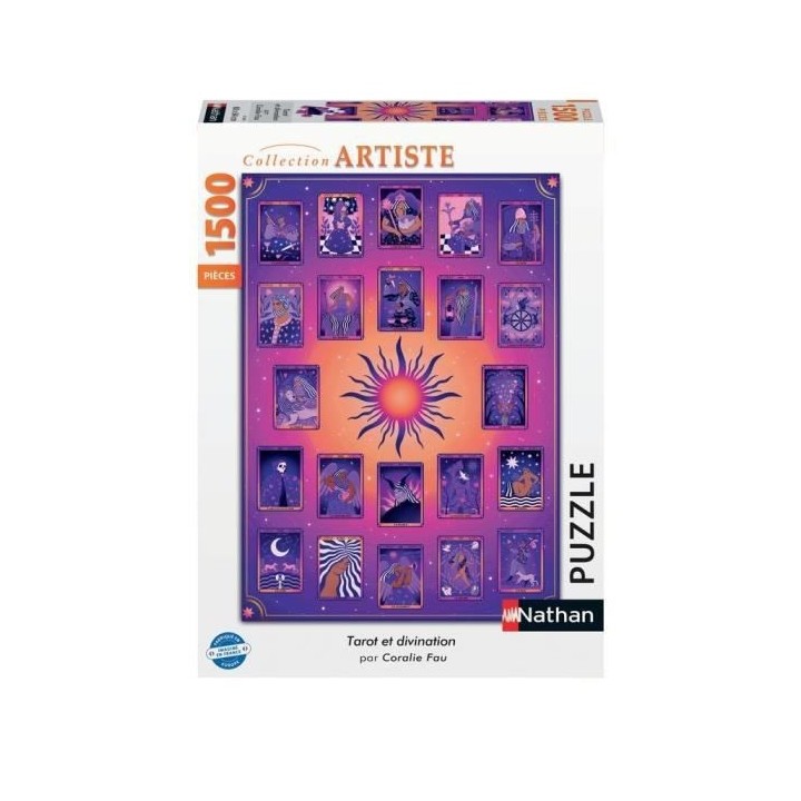 Nathan - Puzzle 1500 pieces - Tarot et divination / Coralie Fau