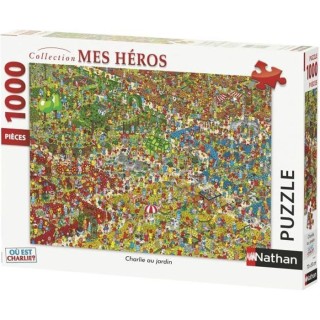 Puzzle N 1000 p - Charlie au jardin / Où est Charlie ?