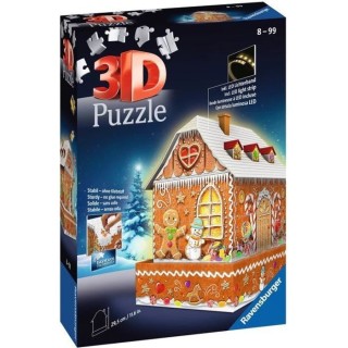 Puzzle 3D Maison de Noël en pain d'épices - Ravensburger - Monument