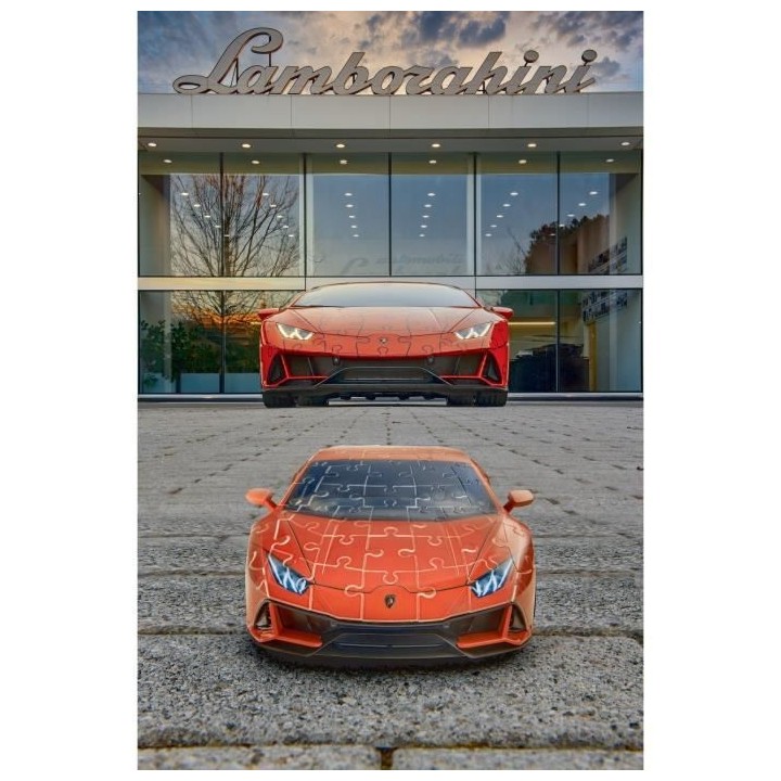 LAMBORGHINI Puzzle 3D Huracán EVO - Ravensburger - Véhicule 108 piec