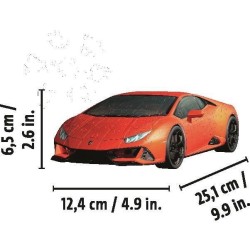 LAMBORGHINI Puzzle 3D Huracán EVO - Ravensburger - Véhicule 108 pieces - sans colle - Des 8 ans