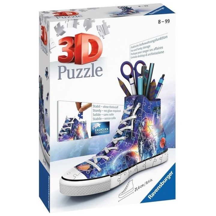 Puzzle 3D Sneaker - Les astronautes - Ravensburger - Puzzle 3D enfant