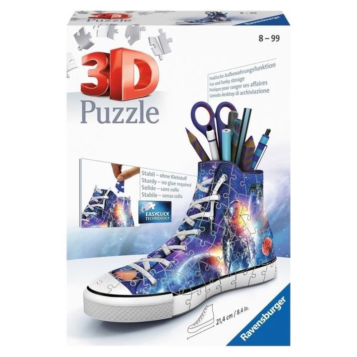 Puzzle 3D Sneaker - Les astronautes - Ravensburger - Puzzle 3D enfant
