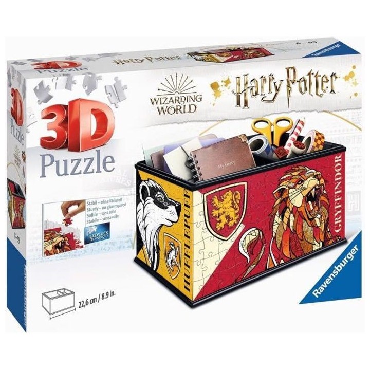 HARRY POTTER Puzzle 3D Boite de rangement - Ravensburger - Pot a crayo