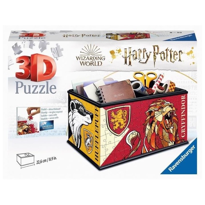 HARRY POTTER Puzzle 3D Boite de rangement - Ravensburger - Pot a crayo