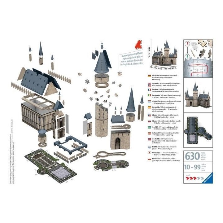 HARRY POTTER Puzzle 3D Château de Poudlard - Ravensburger - Monument