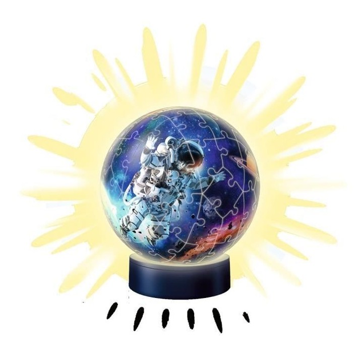 Puzzle 3D Ball 72 p illuminé - Les astronautes