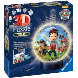 PAT'PATROUILLE Puzzle 3D Ball 72 pieces illuminé - Ravensburger - Puz