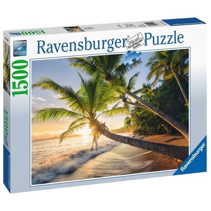 Puzzle 1500 pieces - Plage secrete - Ravensburger - Puzzle adultes - D