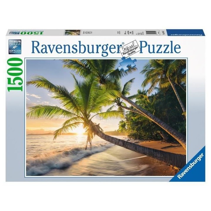 Puzzle 1500 pieces - Plage secrete - Ravensburger - Puzzle adultes - D
