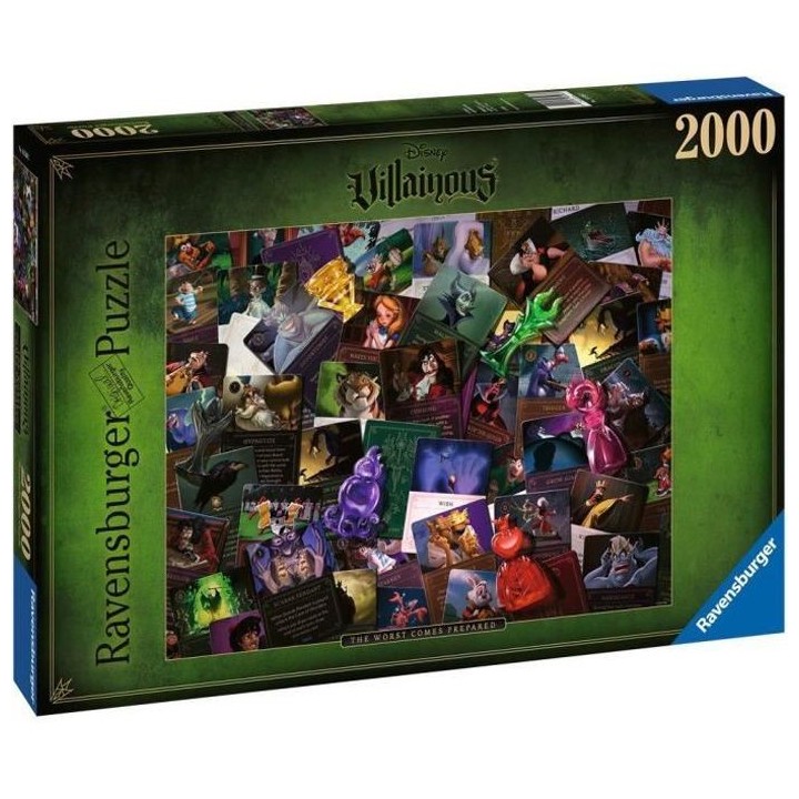 Puzzle 2000 p - Les Méchants Disney (Collection Disney Villainous)