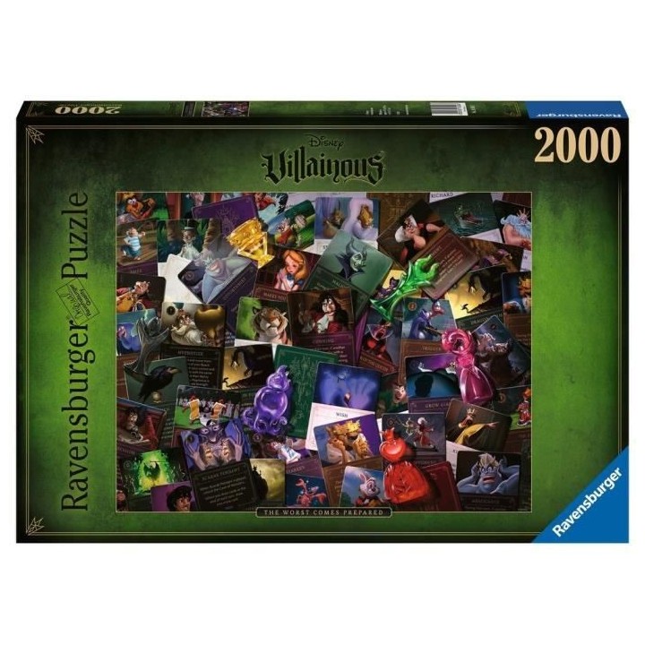 Puzzle 2000 p - Les Méchants Disney (Collection Disney Villainous)