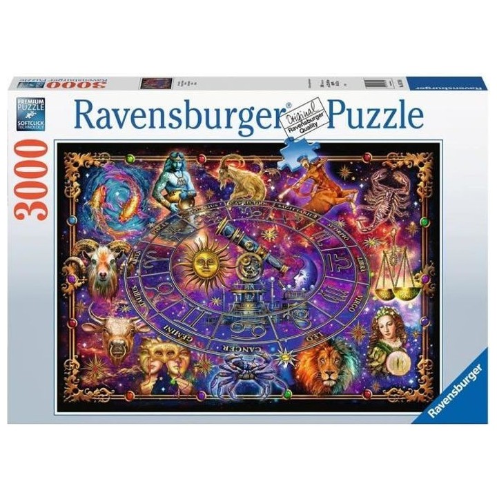 Puzzle 3000 pieces - Signes du zodiaque - Ravensburger - Puzzle adulte