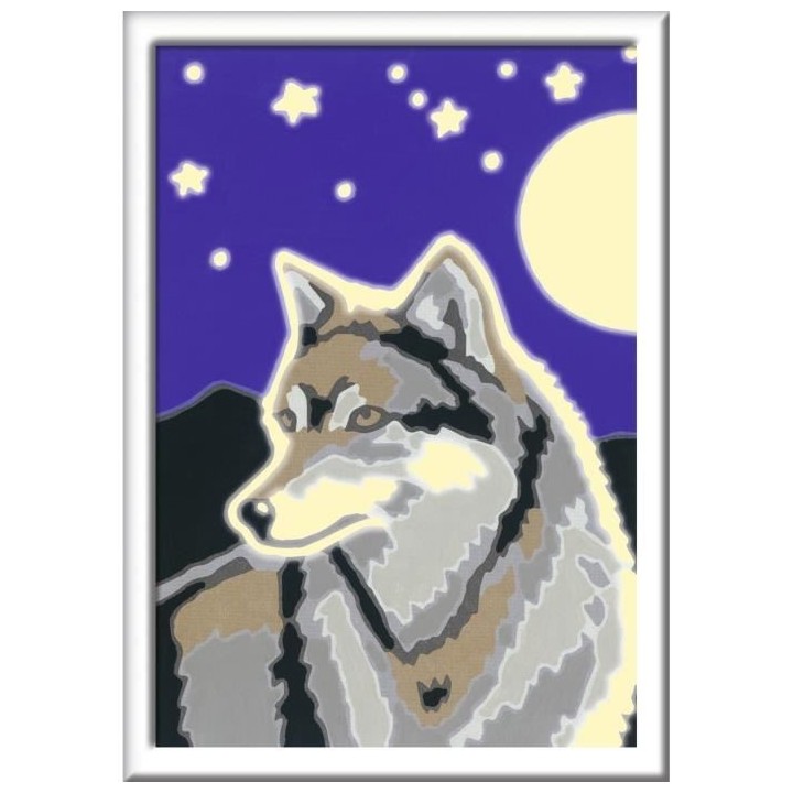 Numéro d'art - mini format - Portrait d'un loup - Ravensburger - Kit