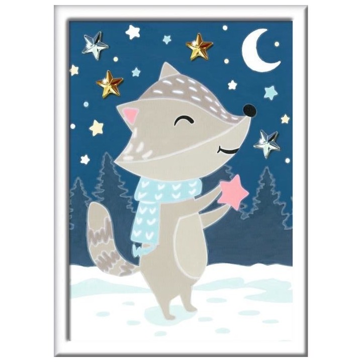 Numéro d'art - petit format - Décor d'hiver - Ravensburger - Kit com