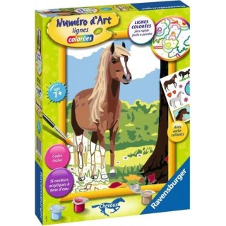 Numéro d'art - moyen format - Cheval et nature - Ravensburger - Kit c