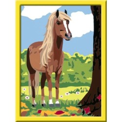 Numéro d'art - moyen format - Cheval et nature - Ravensburger - Kit complet de Peinture au numéro - Des 7 ans