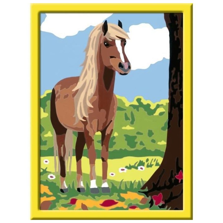 Numéro d'art - moyen format - Cheval et nature - Ravensburger - Kit c