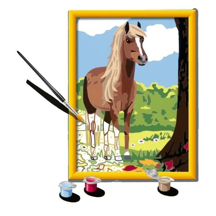 Numéro d'art - moyen format - Cheval et nature - Ravensburger - Kit c