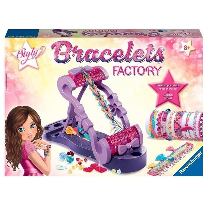 Bracelets factory - Ravensburger - Loisir créatif enfant - Coffret Co