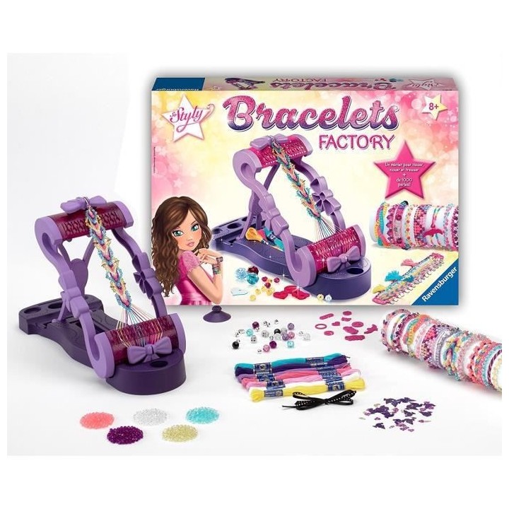 Bracelets factory - Ravensburger - Loisir créatif enfant - Coffret Co