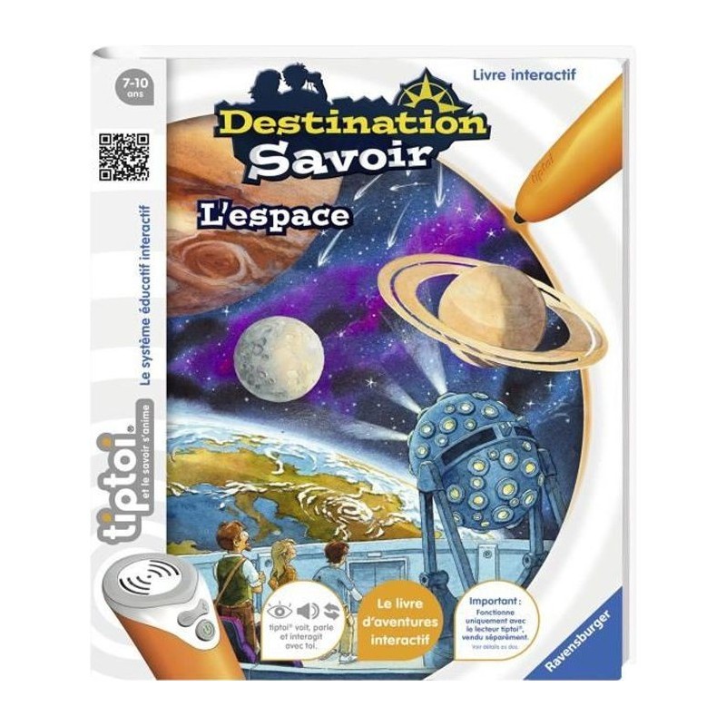 tiptoi - Destination Savoir - L'Espace - Ravensburger - Livre électronique éducatif - Des 7 ans - en français