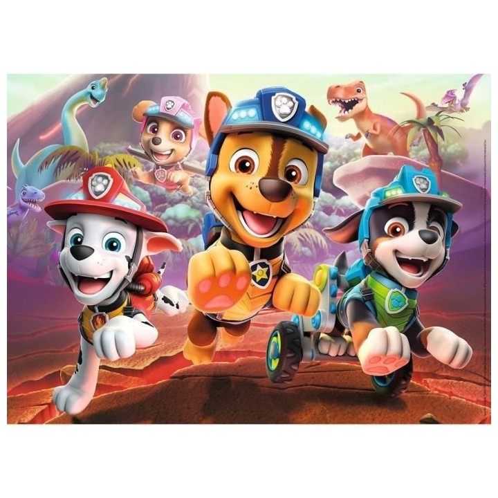 PAT'PATROUILLE Puzzle 60 pieces - A la rescousse des dinosaures - Nath