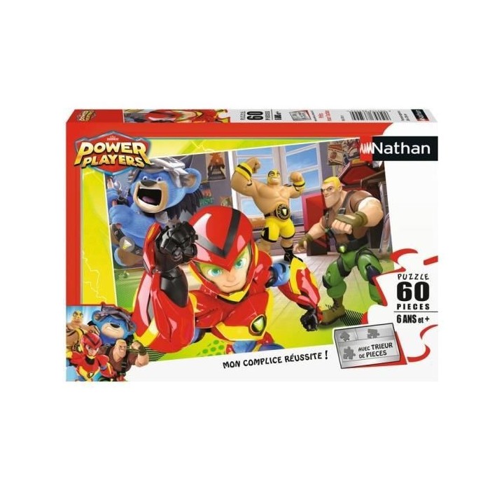 POWER PLAYERS Puzzle 60 pieces - Prets pour l'action - Nathan - Puzzle