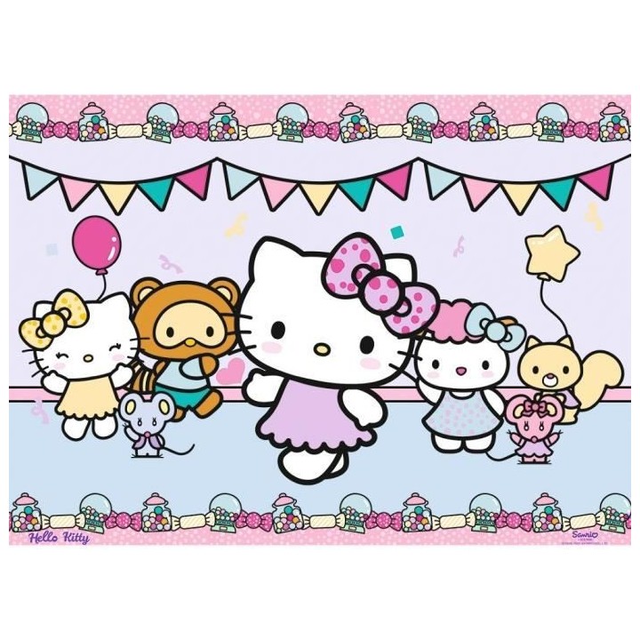 Puzzle 100 p - Hello Kitty et ses amis